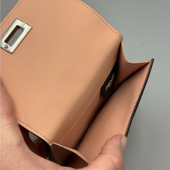 Fendi Peekaboo Leather Pink Bifold Wallet - Picture 9 of 16